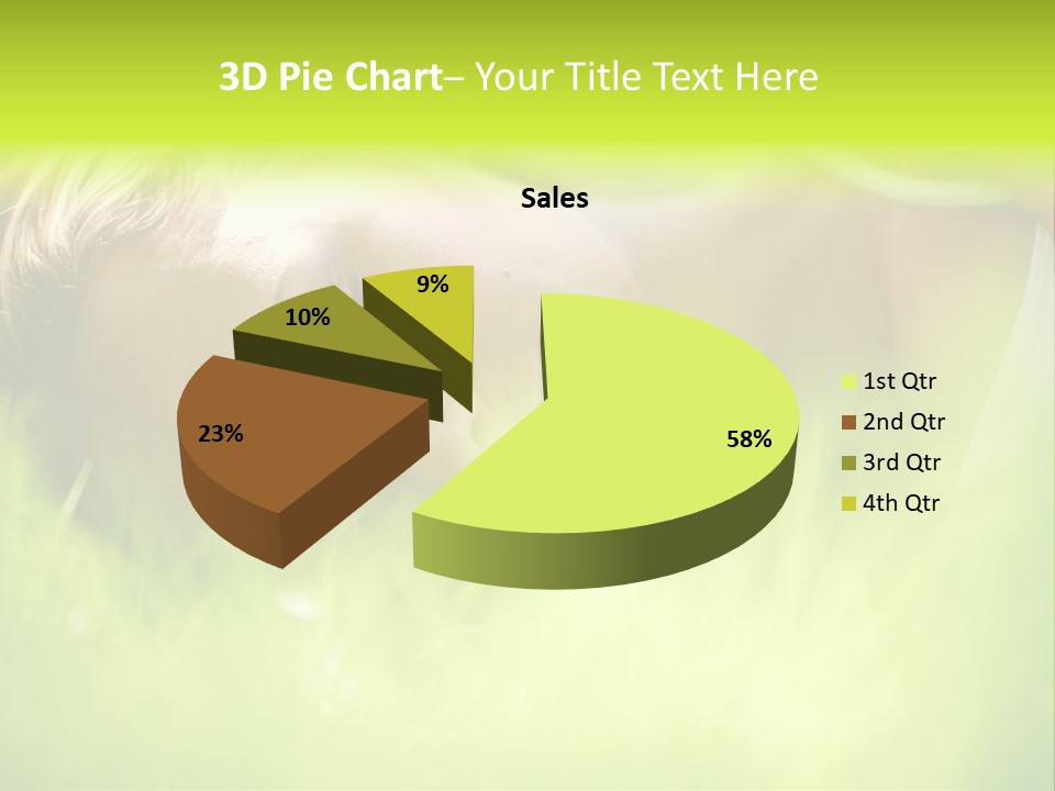 Girl Beautiful Tired PowerPoint Template