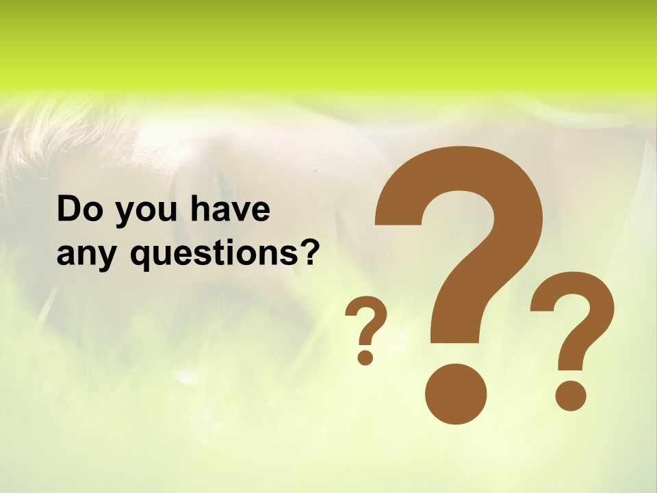 Girl Beautiful Tired PowerPoint Template