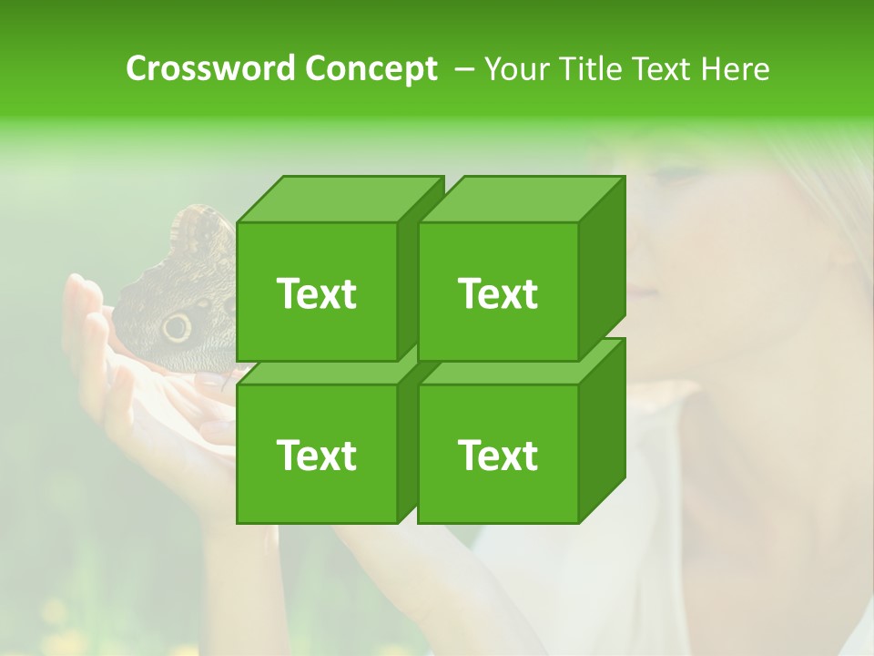 Cute Free Woman PowerPoint Template