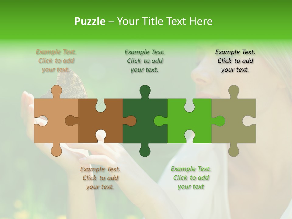 Cute Free Woman PowerPoint Template