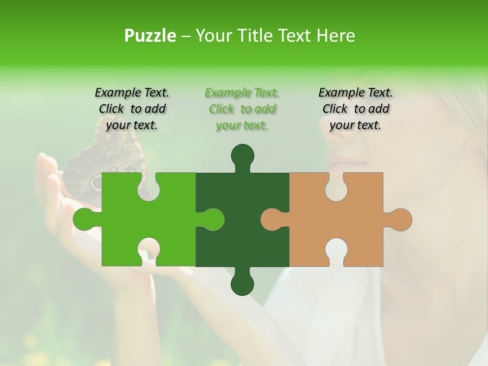 Cute Free Woman PowerPoint Template