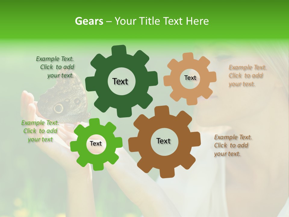 Cute Free Woman PowerPoint Template