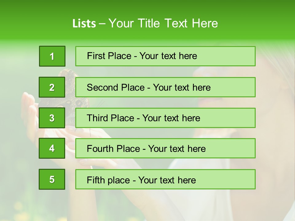 Cute Free Woman PowerPoint Template