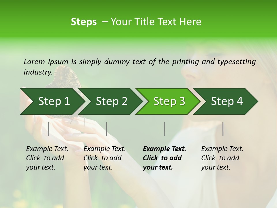 Cute Free Woman PowerPoint Template