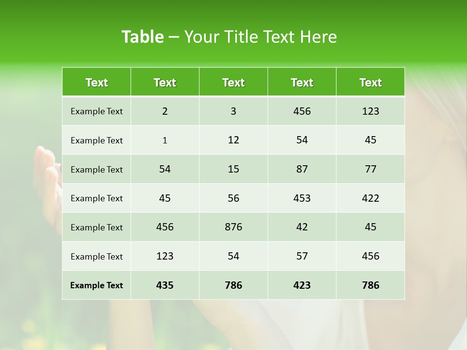 Cute Free Woman PowerPoint Template
