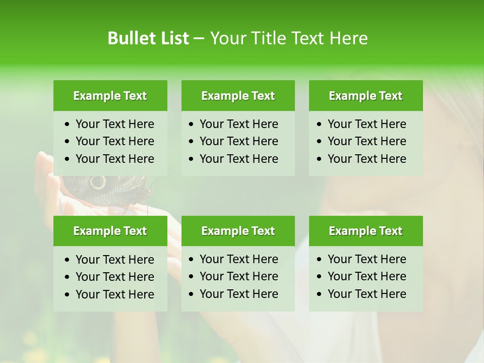 Cute Free Woman PowerPoint Template