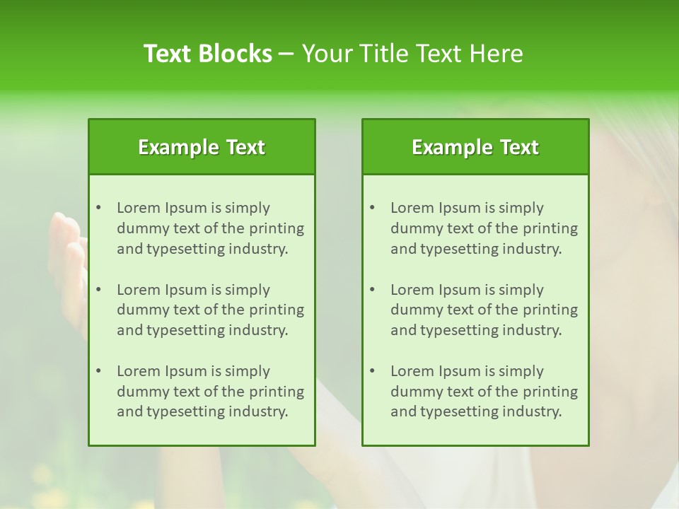 Cute Free Woman PowerPoint Template