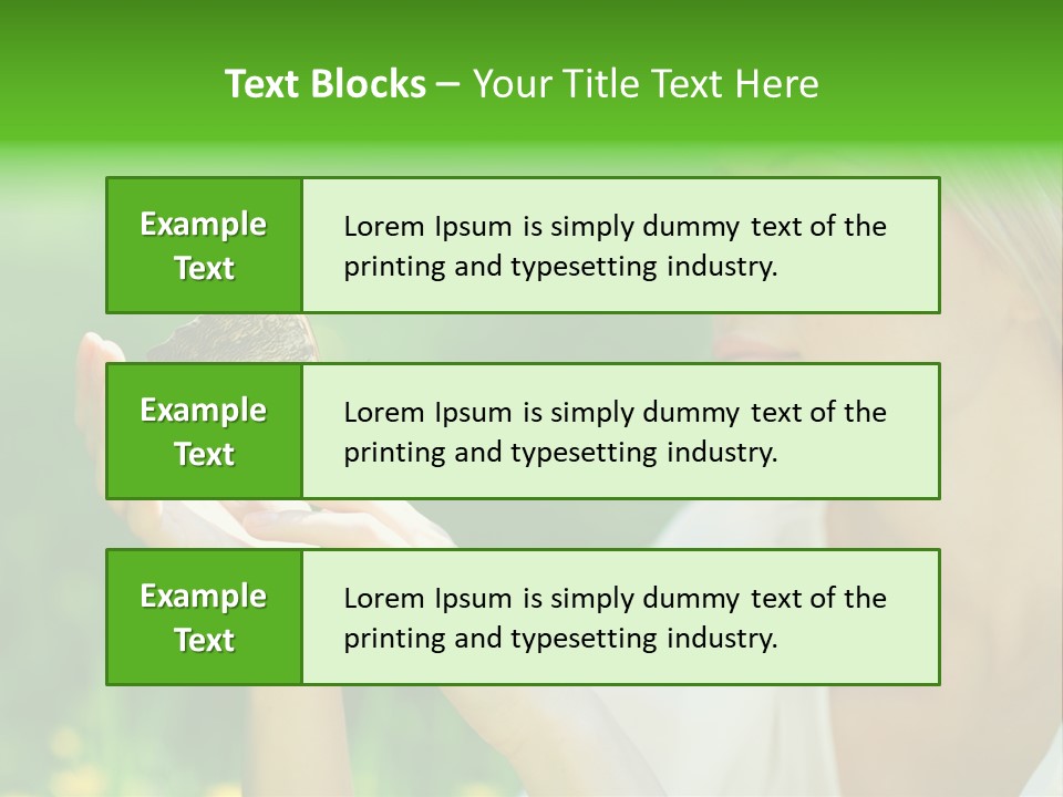 Cute Free Woman PowerPoint Template