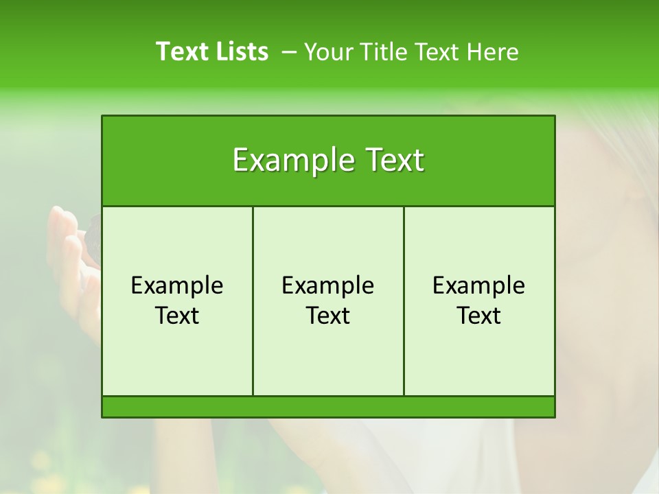 Cute Free Woman PowerPoint Template