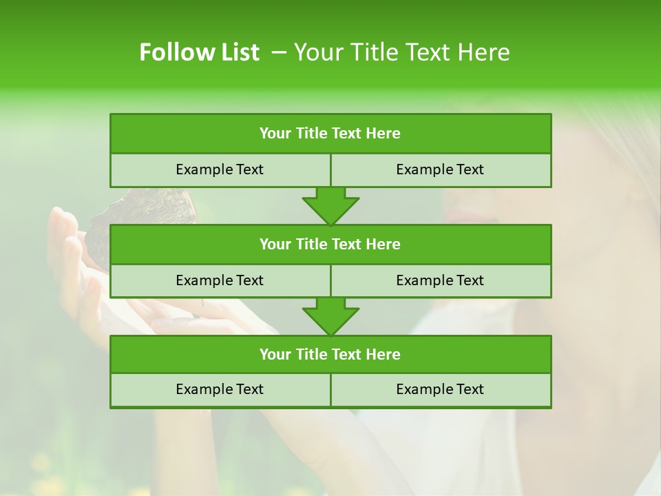 Cute Free Woman PowerPoint Template