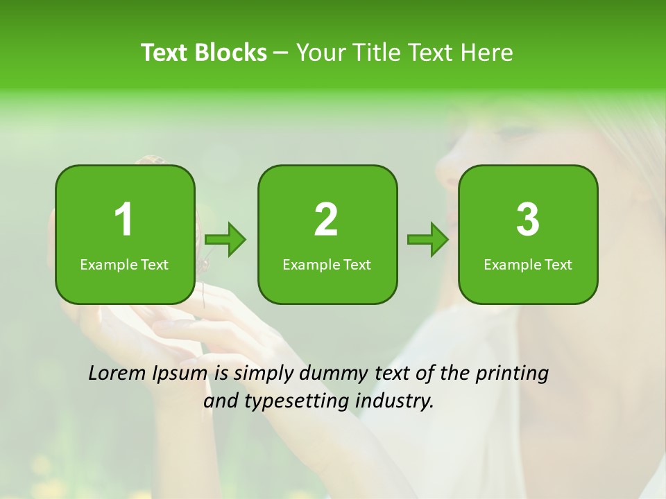 Cute Free Woman PowerPoint Template