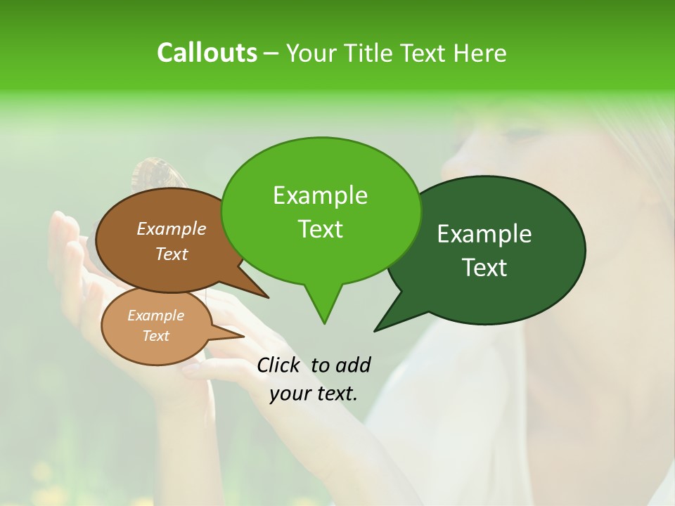 Cute Free Woman PowerPoint Template