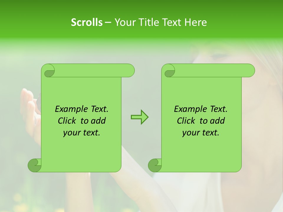 Cute Free Woman PowerPoint Template
