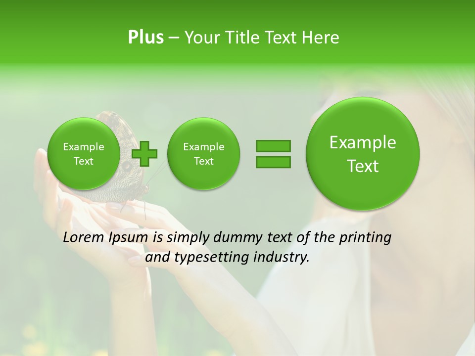 Cute Free Woman PowerPoint Template