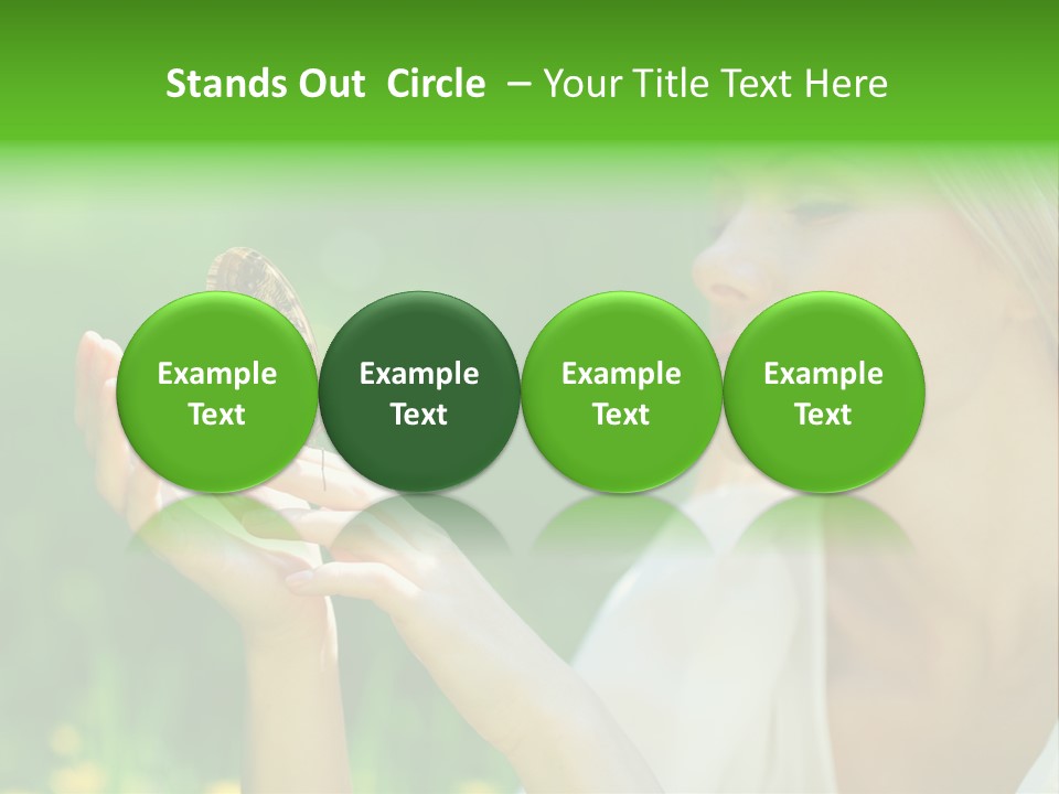 Cute Free Woman PowerPoint Template