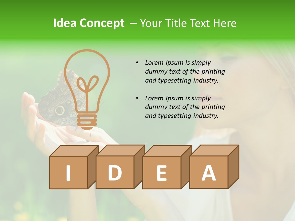 Cute Free Woman PowerPoint Template