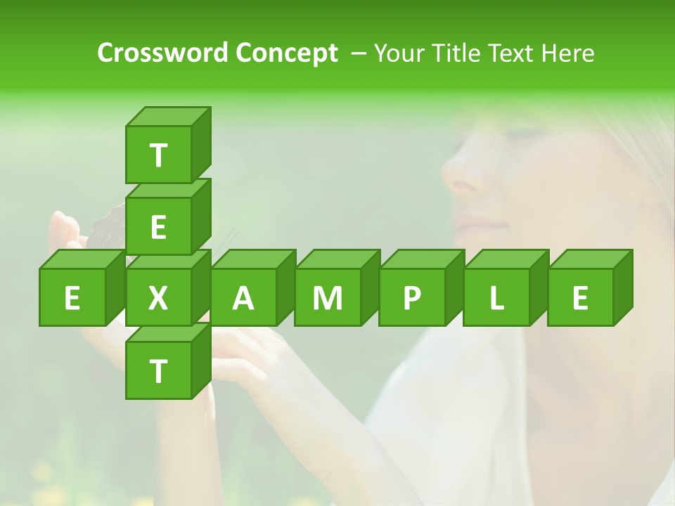 Cute Free Woman PowerPoint Template