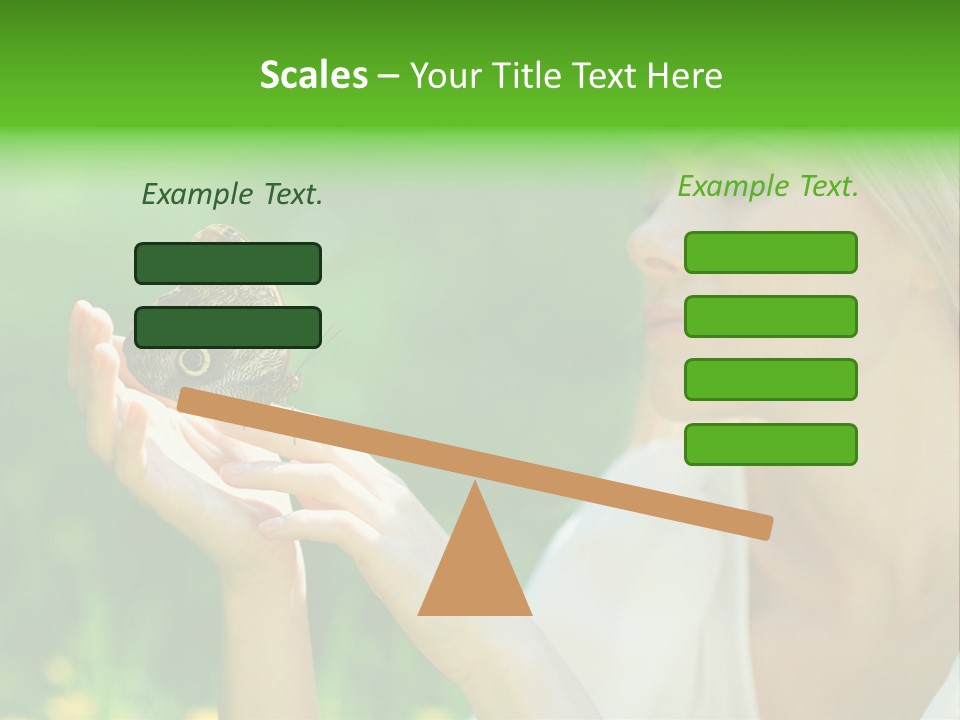 Cute Free Woman PowerPoint Template