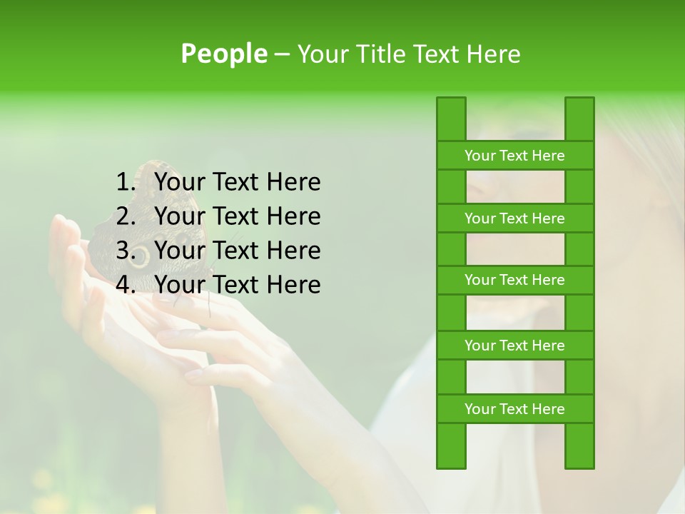 Cute Free Woman PowerPoint Template