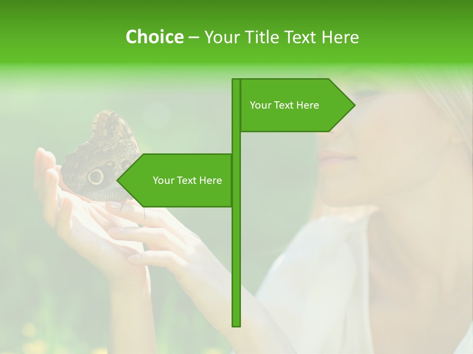 Cute Free Woman PowerPoint Template