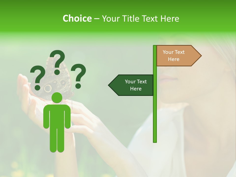 Cute Free Woman PowerPoint Template