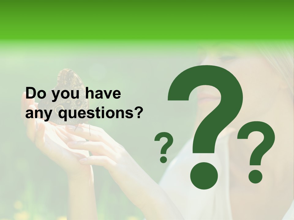 Cute Free Woman PowerPoint Template