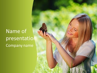 Beautiful Butterfly Health PowerPoint Template