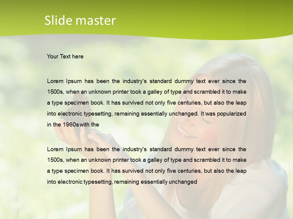 Beautiful Butterfly Health PowerPoint Template