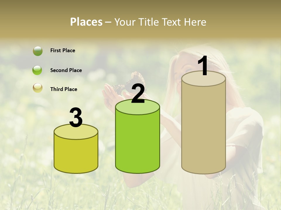 Grass Sunlight Beauty PowerPoint Template