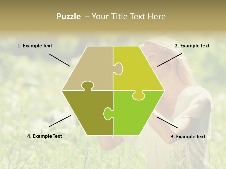 Grass Sunlight Beauty PowerPoint Template