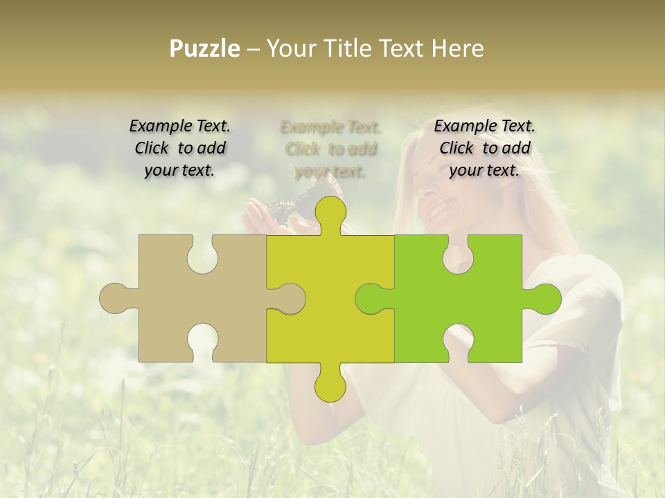 Grass Sunlight Beauty PowerPoint Template