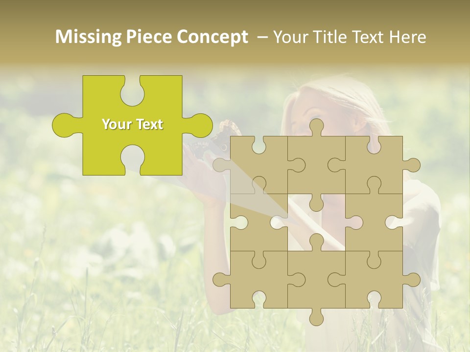 Grass Sunlight Beauty PowerPoint Template