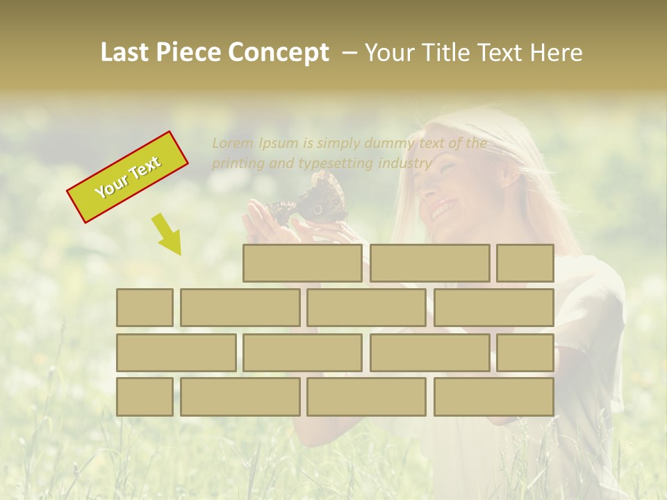 Grass Sunlight Beauty PowerPoint Template