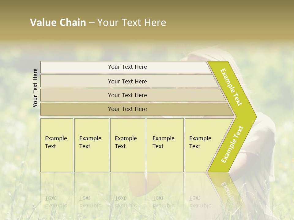 Grass Sunlight Beauty PowerPoint Template
