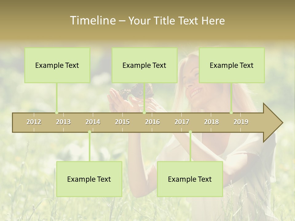 Grass Sunlight Beauty PowerPoint Template