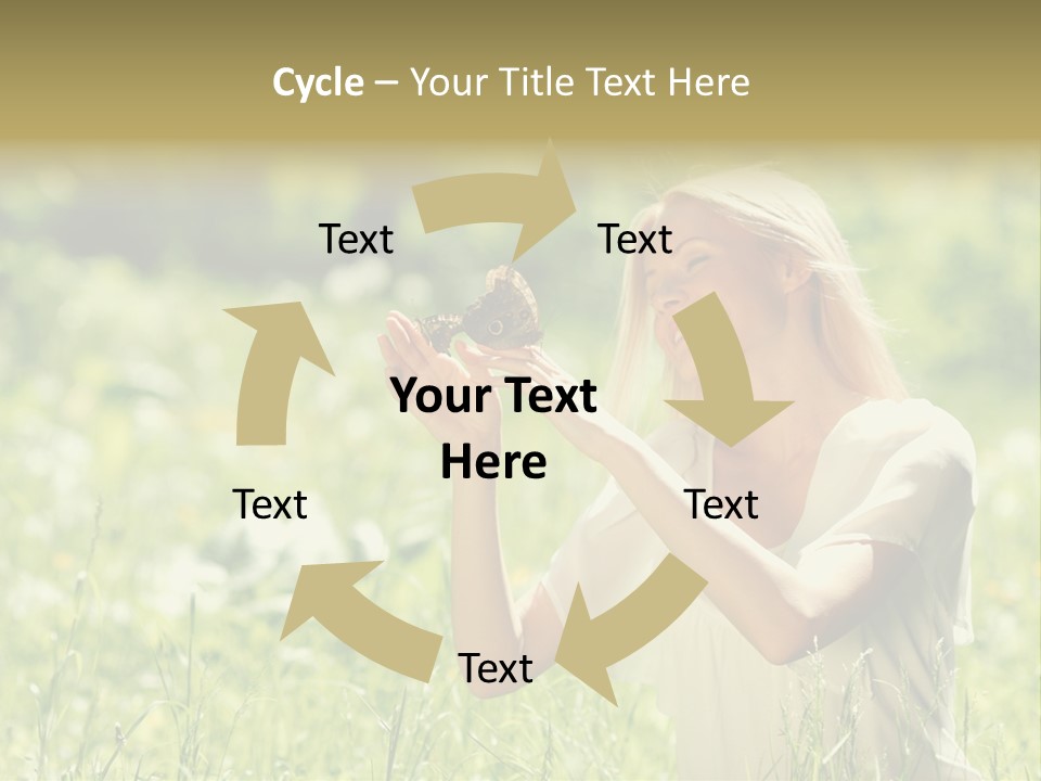 Grass Sunlight Beauty PowerPoint Template