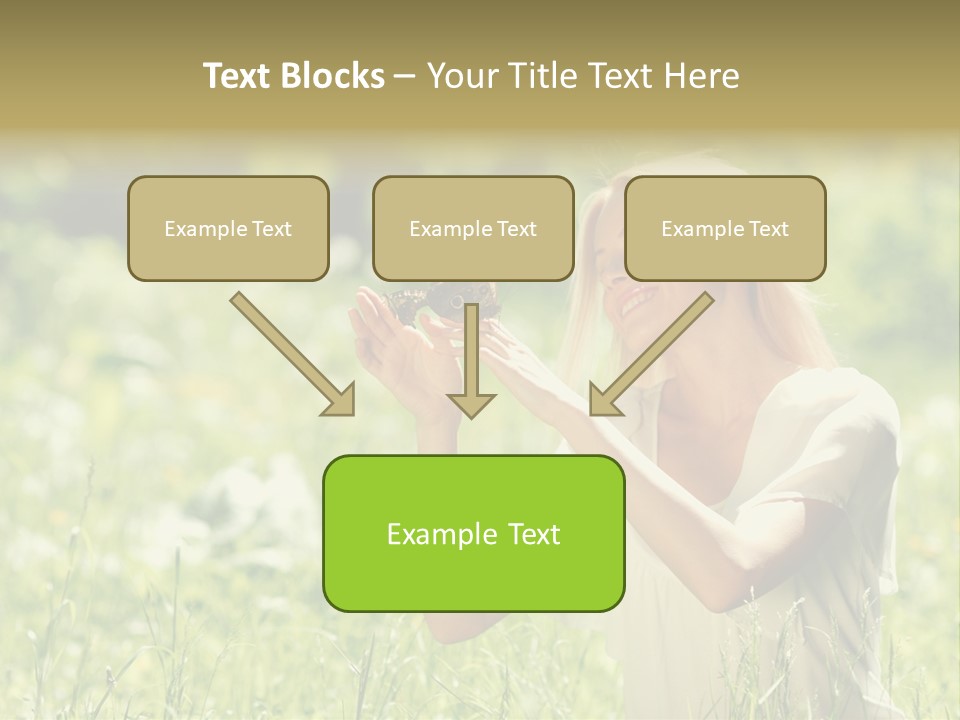 Grass Sunlight Beauty PowerPoint Template