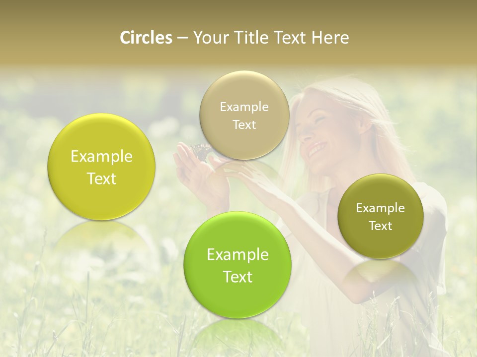 Grass Sunlight Beauty PowerPoint Template