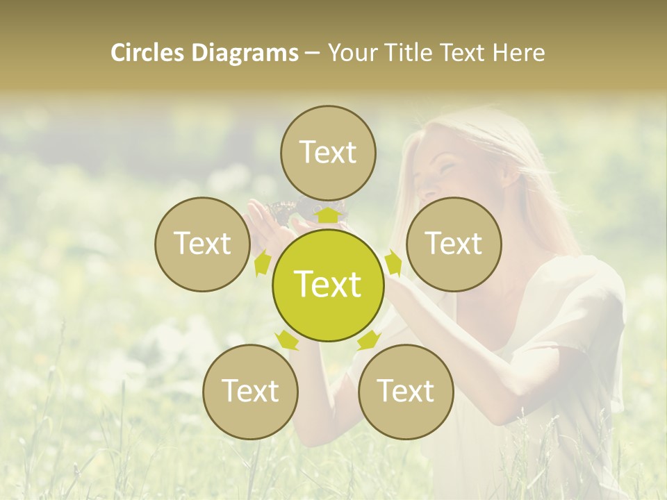 Grass Sunlight Beauty PowerPoint Template