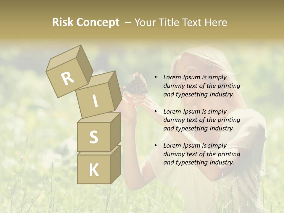 Grass Sunlight Beauty PowerPoint Template