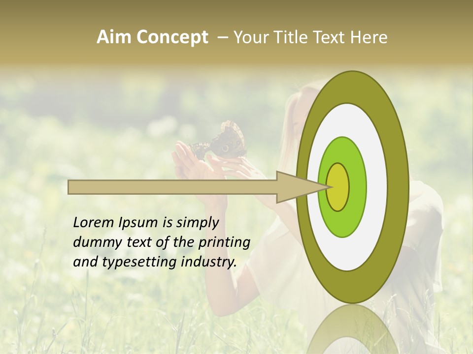 Grass Sunlight Beauty PowerPoint Template