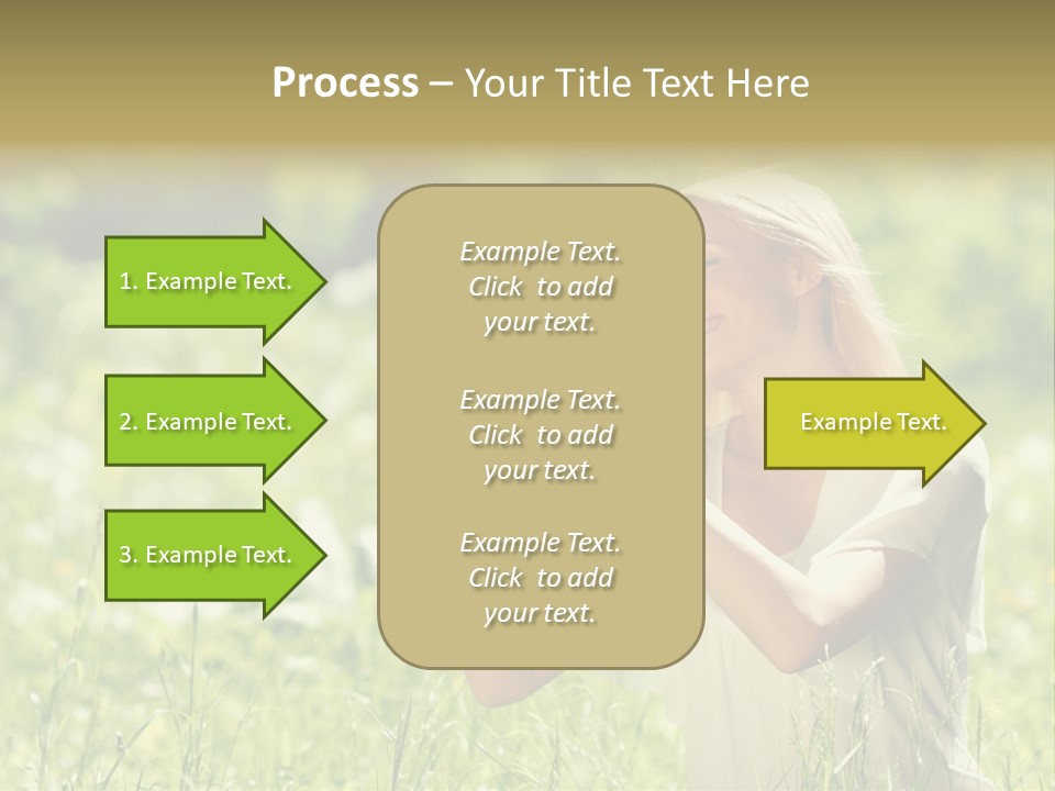 Grass Sunlight Beauty PowerPoint Template