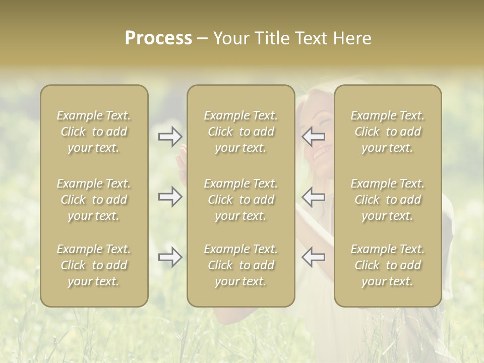 Grass Sunlight Beauty PowerPoint Template