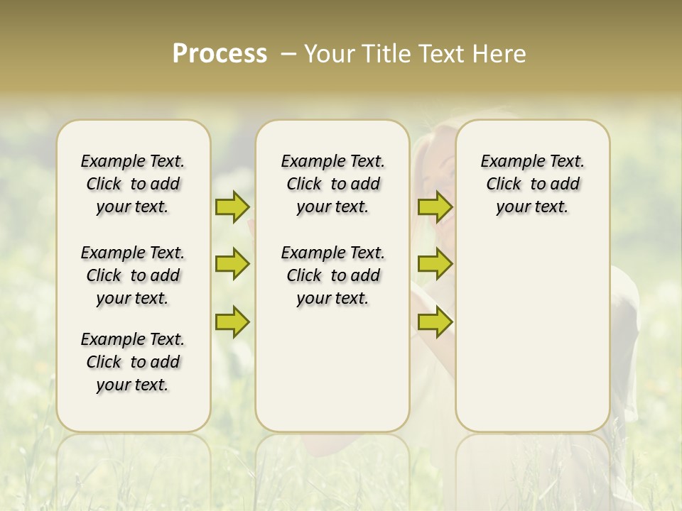 Grass Sunlight Beauty PowerPoint Template