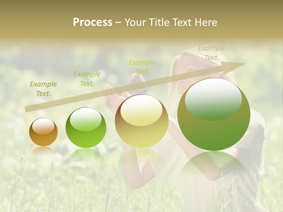 Grass Sunlight Beauty PowerPoint Template