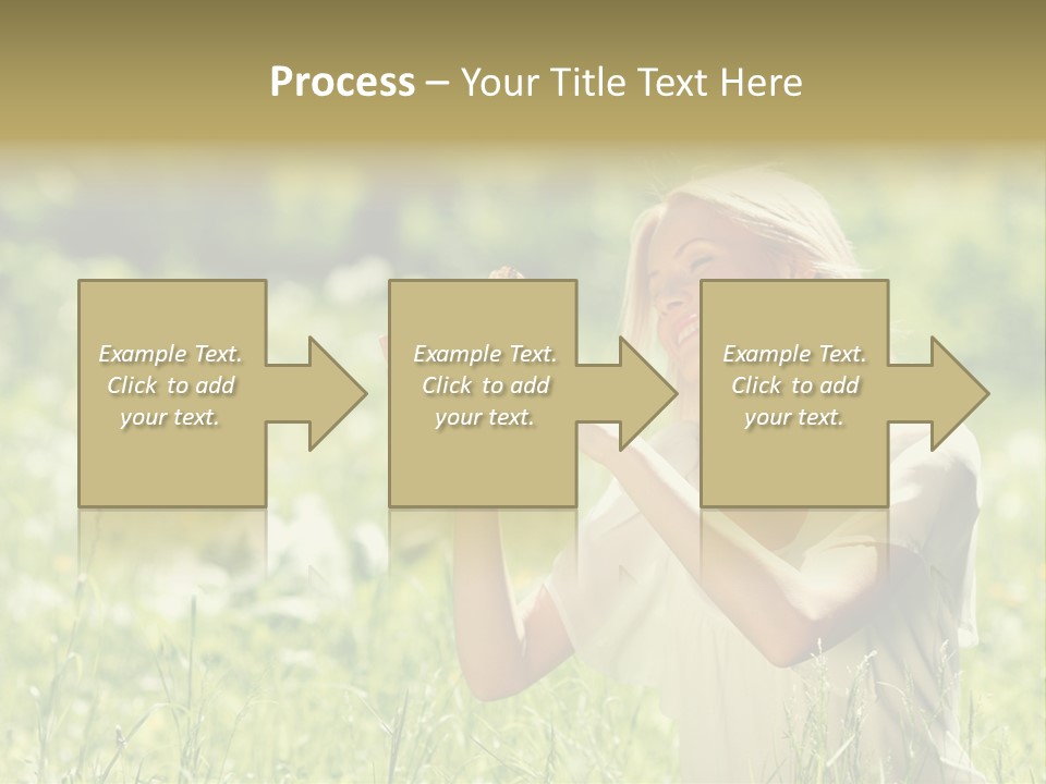 Grass Sunlight Beauty PowerPoint Template