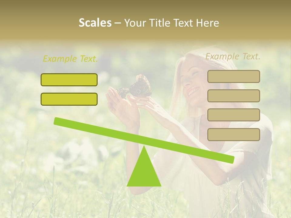 Grass Sunlight Beauty PowerPoint Template