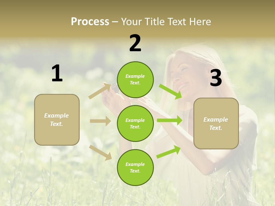 Grass Sunlight Beauty PowerPoint Template