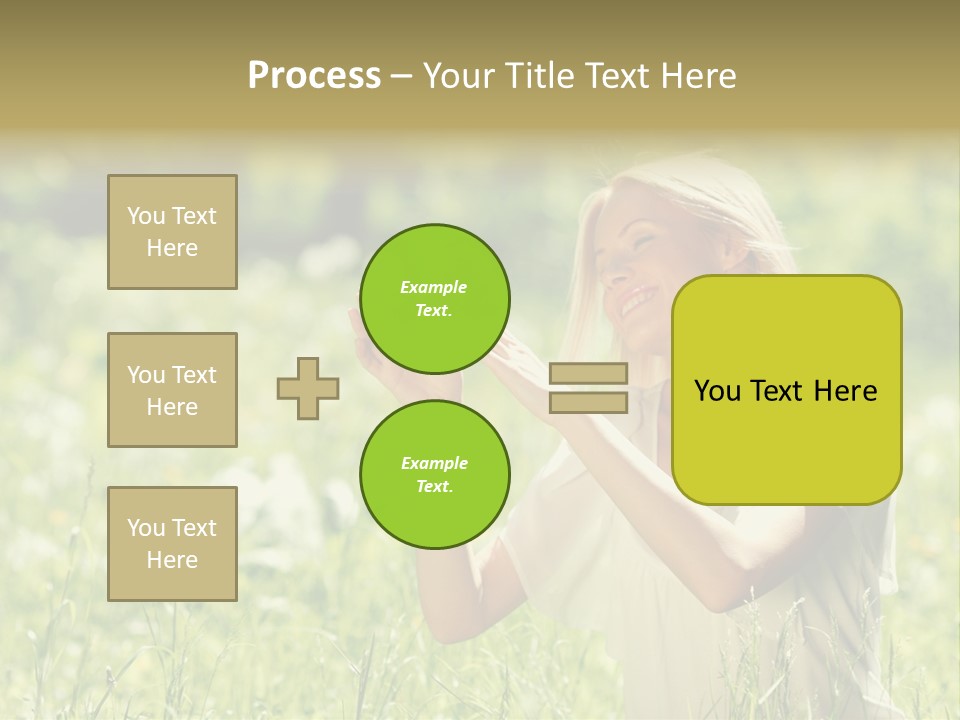 Grass Sunlight Beauty PowerPoint Template