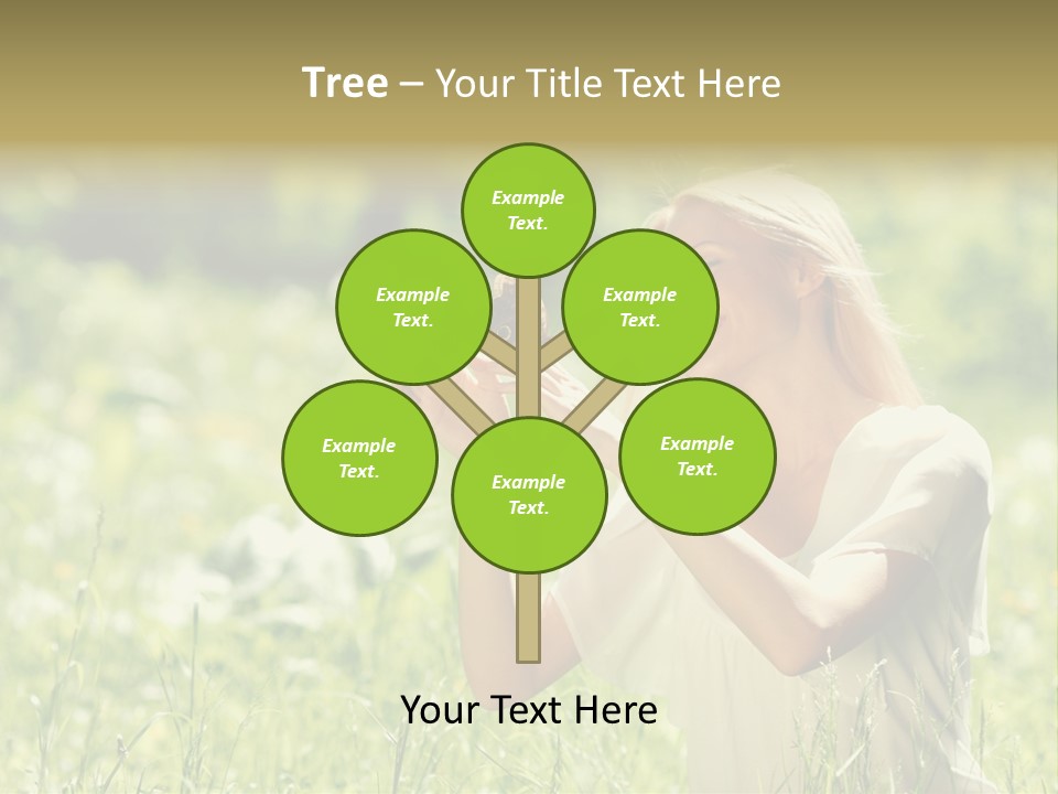 Grass Sunlight Beauty PowerPoint Template